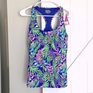 💐NWT LILLY PULITZER Mina LUXLETIC Bra Tank UPF 50+ How You Like Me Prowl